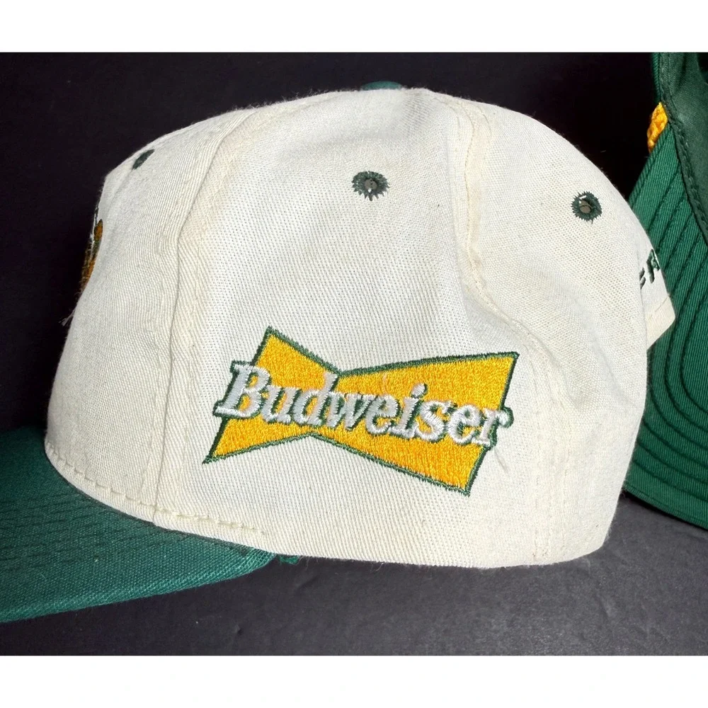 Vtg Green Bay Packers Snapback Hat Lot Mens NFL WFRV WLUK Lindy Infante McCarren
